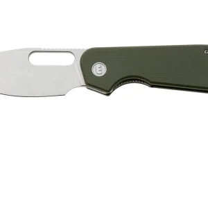 Laatste Versie Eutektik EFD EFD-OGSW-R Stonewashed 14C28N, OD Green G10, zakmes