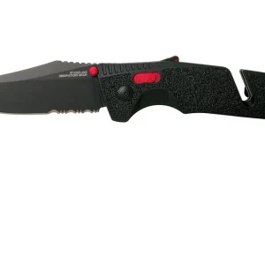 Populair SOG Trident AT Black Red Serrated 11-12-02-57 zakmes