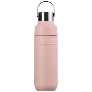 Aanbieding Le Creuset On The Go 41066287770001 dubbelwandige drinkfles, Shell Pink, 0,5 L