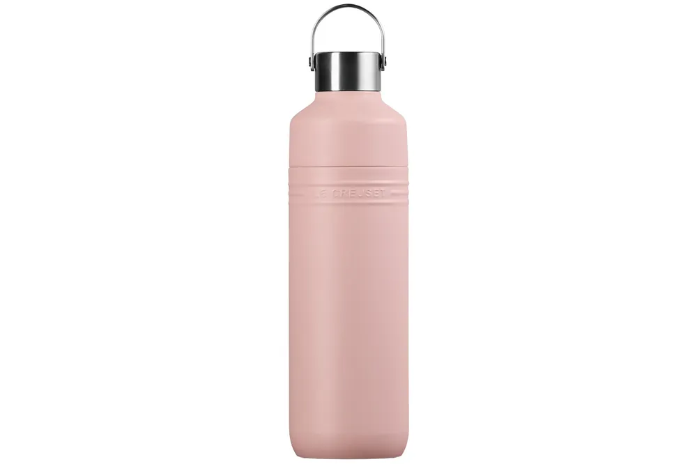 Op = Op Le Creuset On The Go 41066337770001 dubbelwandige drinkfles, Shell Pink, 1,0 L