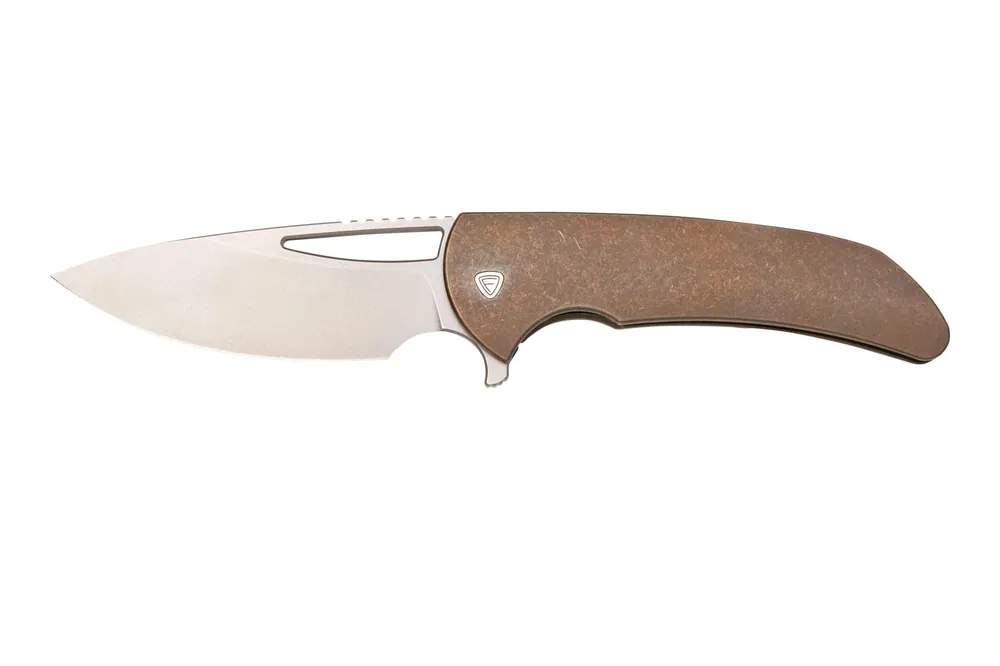 Gecertificeerd Ferrum Forge Archbishop 3.0 Stonewashed Bronze ARB3-BR zakmes