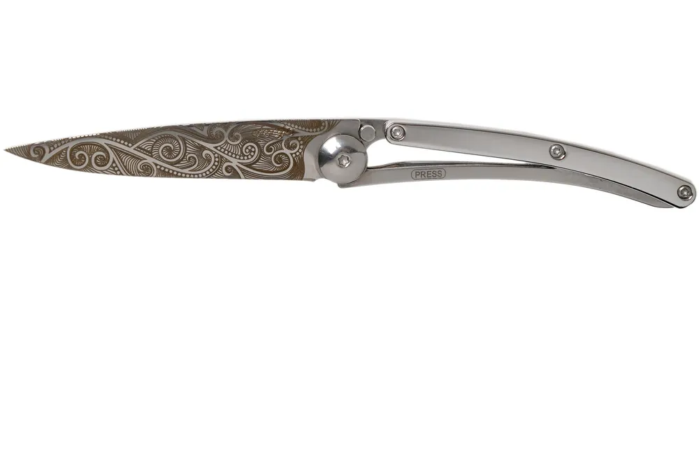 Deejo Tattoo Gold 27g, White Gold Gilded, Pacific DJ9AM000022 zakmes Speciale Aanbieding
