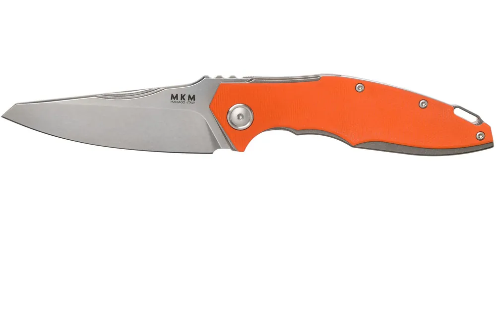 MKM Raut VP01-GF-OR Orange G10 Frontflipper zakmes, Lucas Burnley design Favoriet
