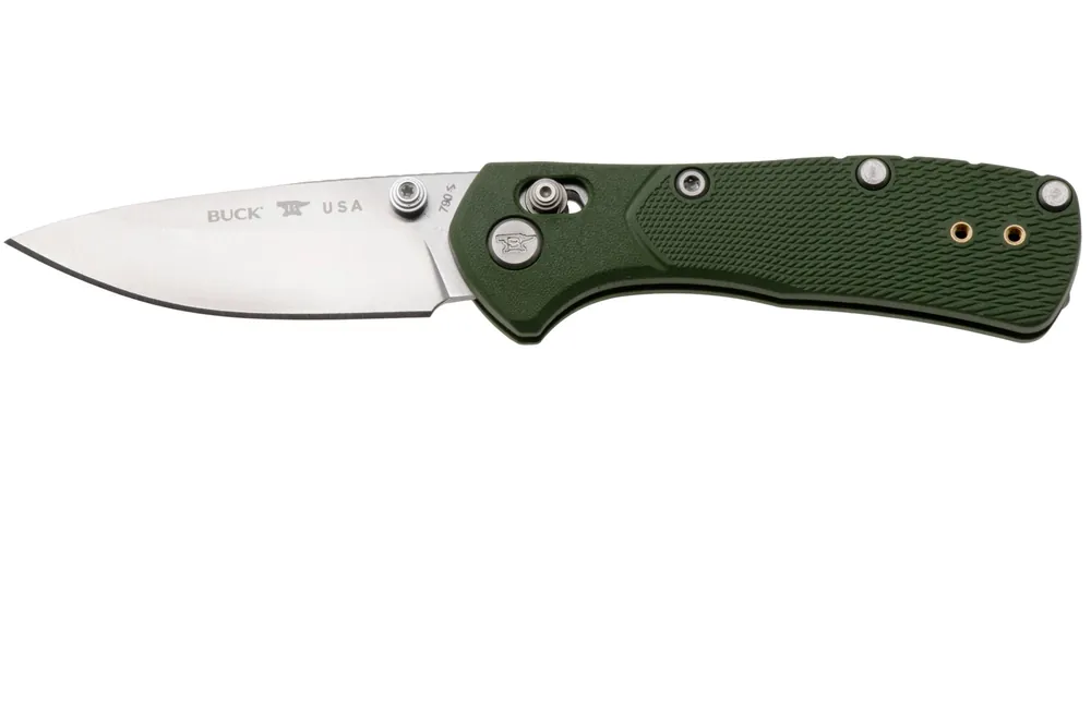 Buck 790 Mini Range Pro 0790GRS1 Satin 154CM, Green FRN, zakmes Bestseller