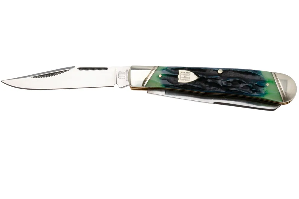 Populair Rough Ryder Bluegill Trapper RR2634, Satin 440, Jigged Bone, zakmes