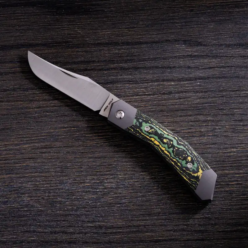 Jack Wolf Cyborg Jack CYBO-01-CTS Fat Carbon Toxic Storm, slipjoint zakmes Favoriet
