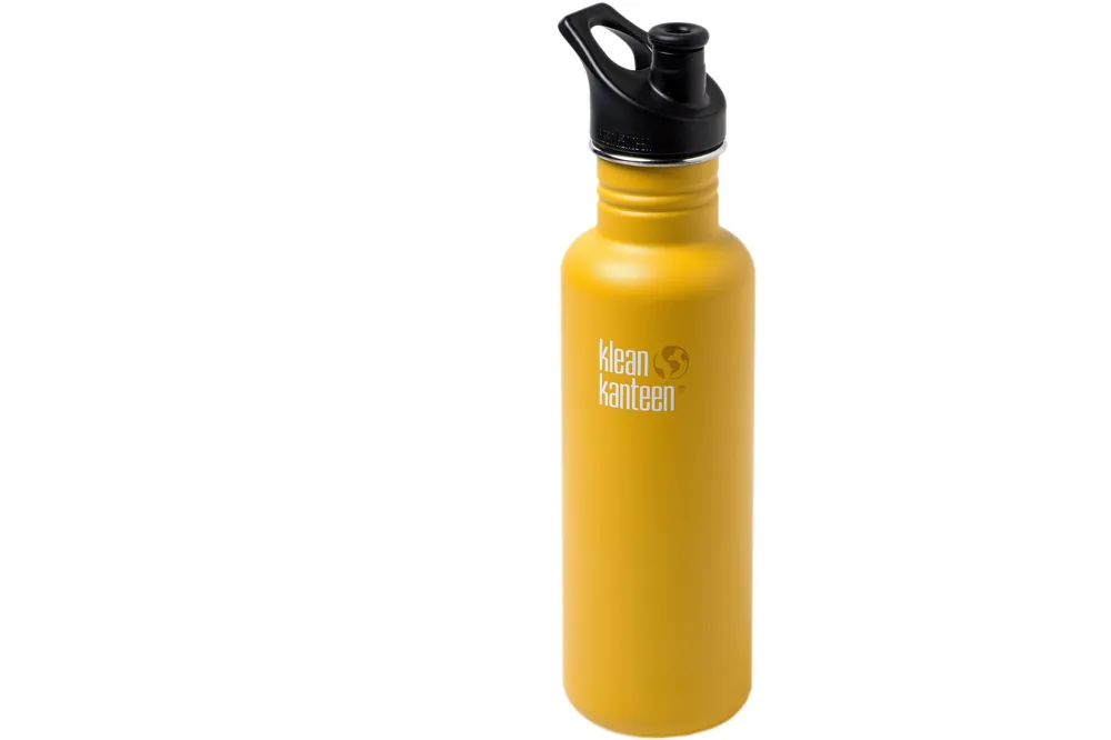 Beperkt Aanbod Klean Kanteen Classic /Sport Cap 800 ml, lemon curry mat
