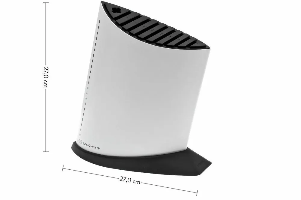 Gereduceerde Prijs Global GKB52 messenblok ‘Shipshape‘, wit