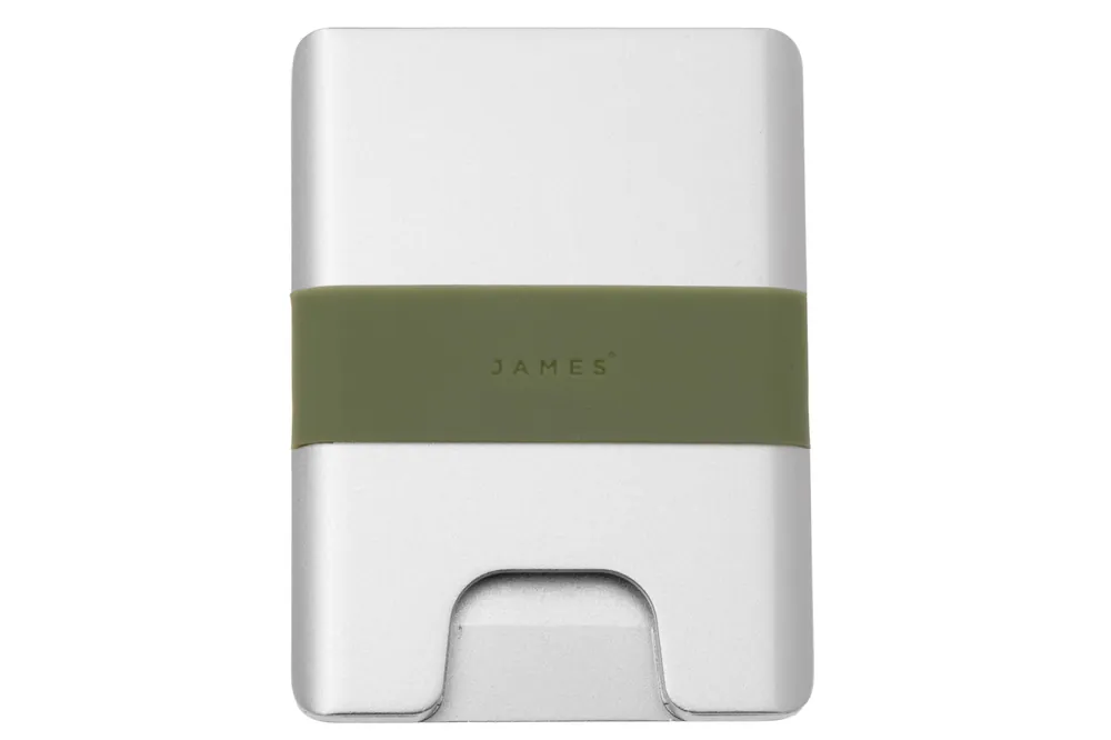 The James Brand The Lowe ES217997-10 Silver + Grove, portemonnee Tijdelijk Beschikbaar