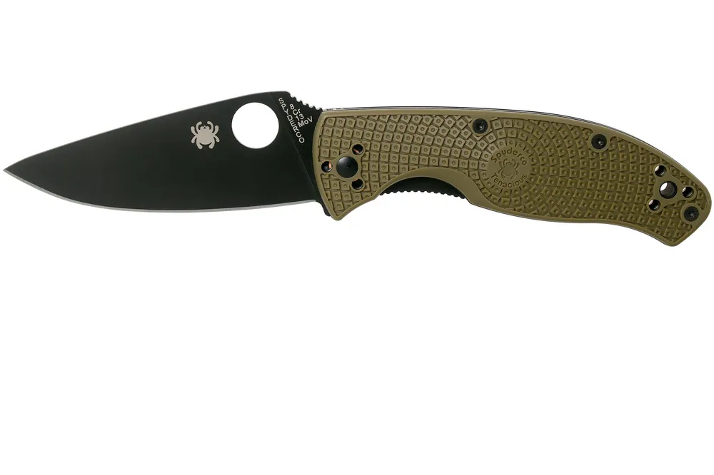 Spyderco Tenacious Lightweight OD Green Black C122PODBK FRN zakmes Beperkte Voorraad