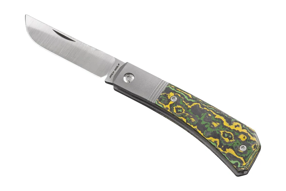 Jack Wolf Pioneer Jack PIONE-01-FC-TO Fat Carbon Toxic Storm, slipjoint zakmes Betrouwbaar
