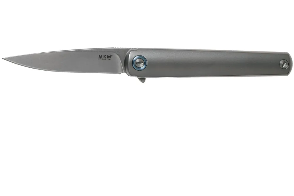 Betaalbaar MKM Flame Drop FL01-TSW Sandblasted Titanium zakmes, Michael Zieba design