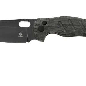 Aanbieding Kizer Sheepdog C01C, V4488BC1 Micarta, Button Lock, zakmes