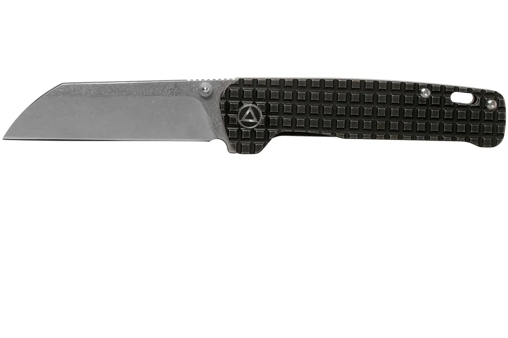 QSP Knife Penguin QS130-NFRG Textured Titanium, Satin 154CM zakmes Lage Kosten