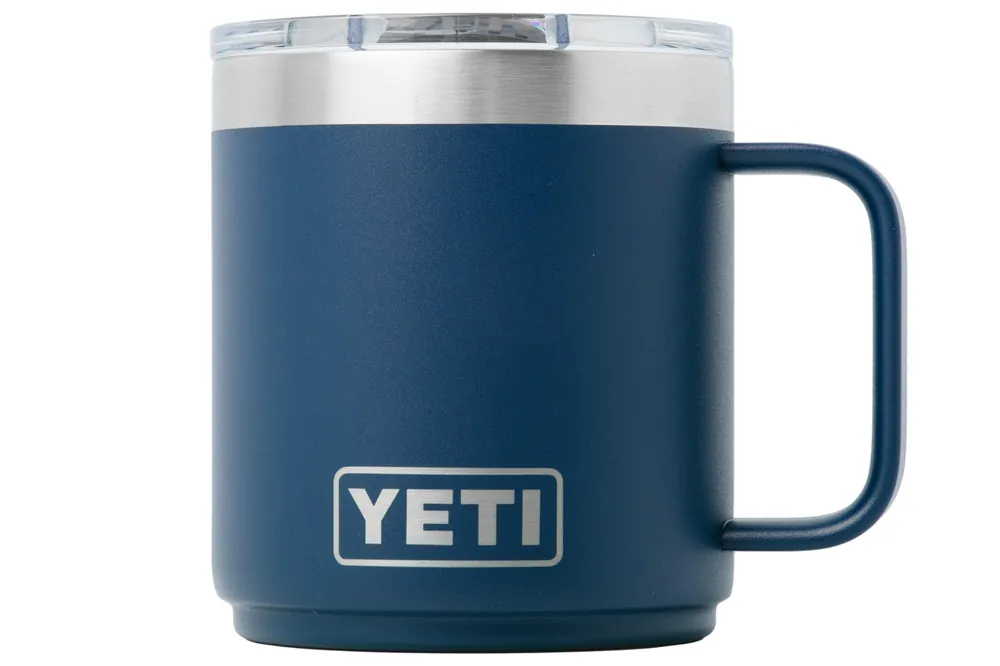 Yeti Rambler Stackable Mug 2.0 10oz Mag Slider Lid, Navy Blue, stapelbare thermosmok met deksel, 295 ml Seizoensaanbieding
