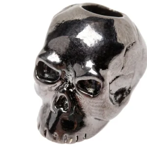 Flitsaanbieding Schmuckatelli Classic Skull Bead Black Hematite