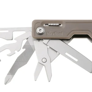 Favoriet NexTool Multi Functional Knife NE20100 Khaki ABS, multifunctioneel zakmes