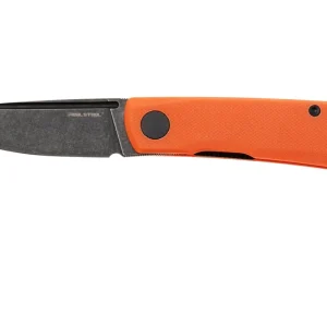 Bestel Nu Real Steel Luna Phantom Flipper 7007OB Blackwashed D2, Orange G10, zakmes, Jakub Wieczorkiewicz design