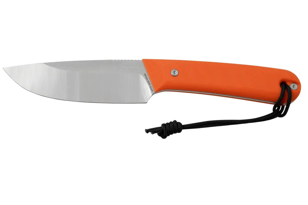 Beperkte Voorraad The James Brand The Hell Gap, Stainless + Orange G10 N107195-00 vaststaand mes