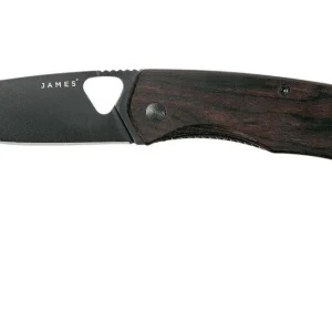 Aanbieding The James Brand Folsom, ebony + black zakmes