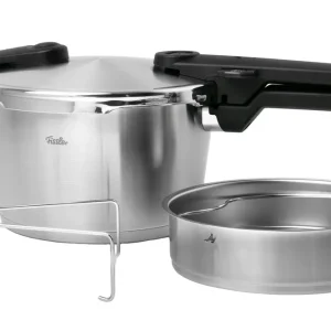Weekendaanbieding Fissler Vitaquick Premium 602-410-04-070-0 snelkookpan, 22 cm, 4.5L met stoominzet