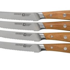 Richardson Sheffield Scandi 09500P571BR4 4-delige steakmessenset Op = Op