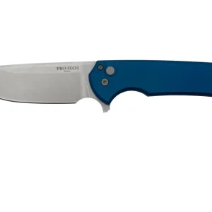 Beperkte Voorraad Pro-Tech Mordax MX101-blue Solid Blue Handle, Stonewash Magnacut, zakmes