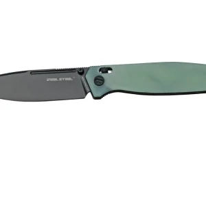 Beperkt Aanbod Real Steel Huginn 7653NB Natural G10, Black, Knivesandtools Exclusive zakmes