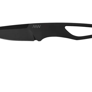 Snelle Levering ANV Knives P100 Sleipner Cerakote, No Paracord, P100-036, Black Kydex Sheath, nekmes