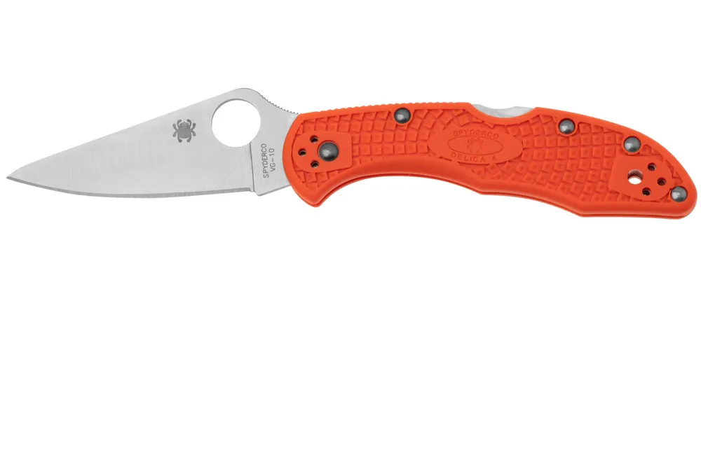 Beperkte Voorraad Spyderco Delica 4 Orange C11FPOR zakmes
