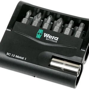 Exclusieve Aanbieding Wera Bit-Check 12 Metal 1, 12-delige bitset, 5057424001