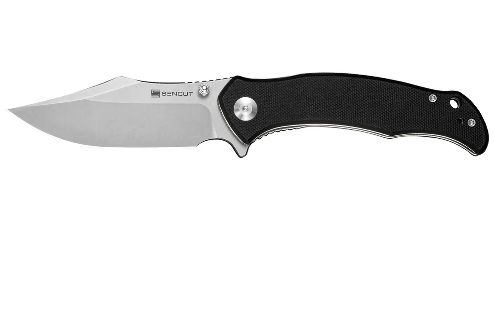 Direct Verzonden Sencut Tauron S25060-1 Stonewashed D2, Black G10, zakmes