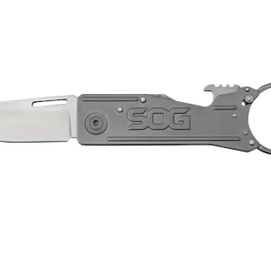 SOG Keytron, Satin, Straight KT1001-CP sleutelhangerzakmes Express Levering