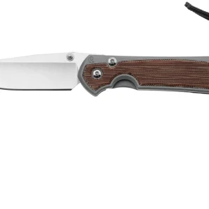 Must-Have Chris Reeve Small Sebenza 31 MagnaCut Drop Point, Glass Blasted, Natural Canvas Micarta Inlay, S31-1660, zakmes