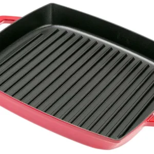 Betrouwbaar Staub grillpan 33cm vierkant, rood