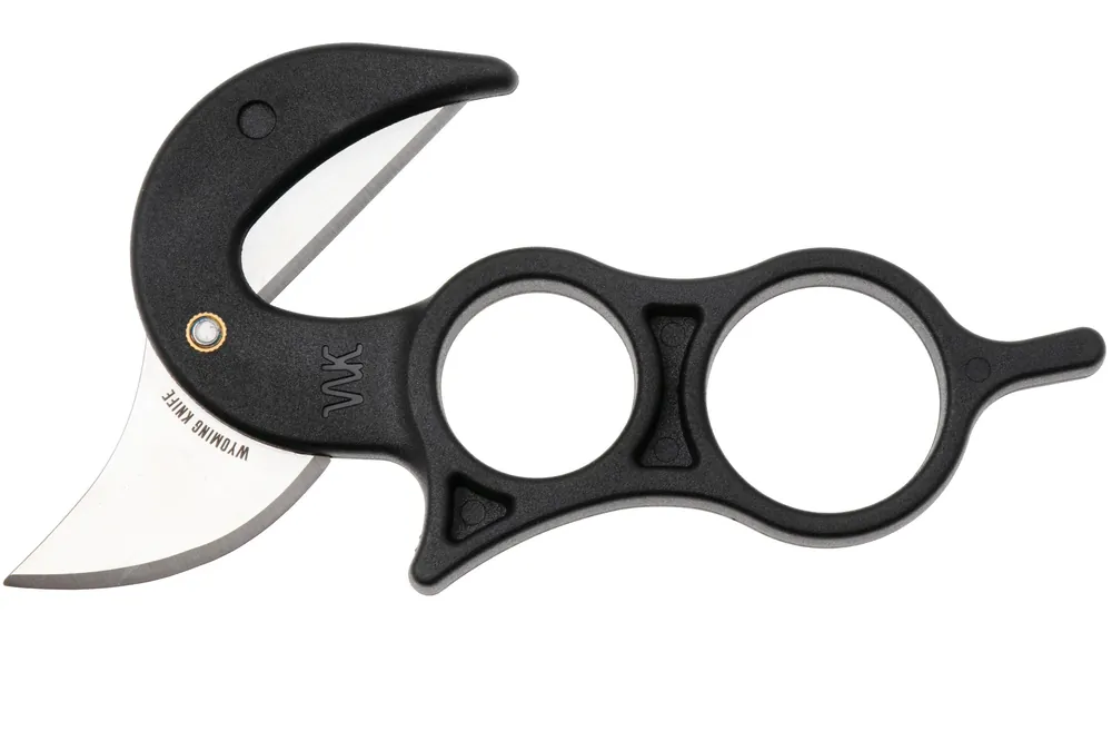 Actieprijs Wyoming Knife WY1 The Original Field Dressing Knife, Black Polymer, ontweidingsmes, nylon schede