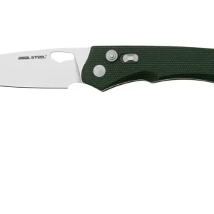 Dagaanbieding Real Steel Griffin Pro 7131GM 14C28N, Green Micarta, zakmes, Carson Huang design