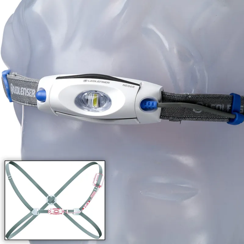 Bestseller Ledlenser oplaadbare hoofdlamp Neo 6R blauw, 240 lumen