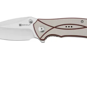 Alleen Vandaag Sencut Hyrax S23097-3 Satin 9Cr18MoV, Red Ivory line G10 zakmes