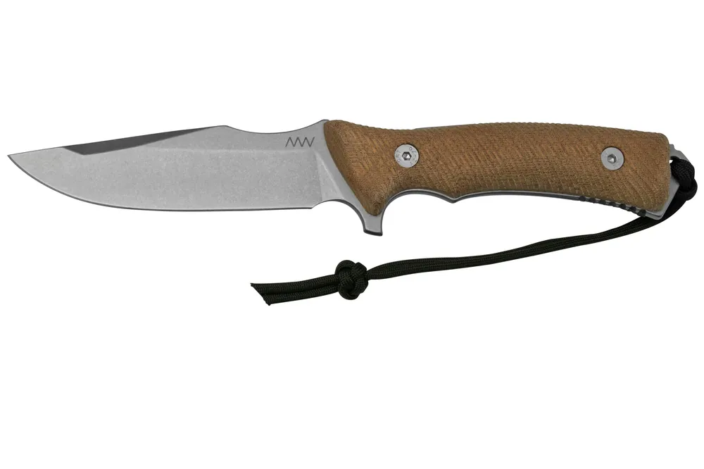 Premium ANV Knives M311 SPELTER Stonewashed Sleipner, Coyote Handle, Black Kydex Sheath, survivalmes